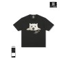 [BONELESS] Puppy Graphic T-Shirt – Cute Dog Print Tee, Black / White